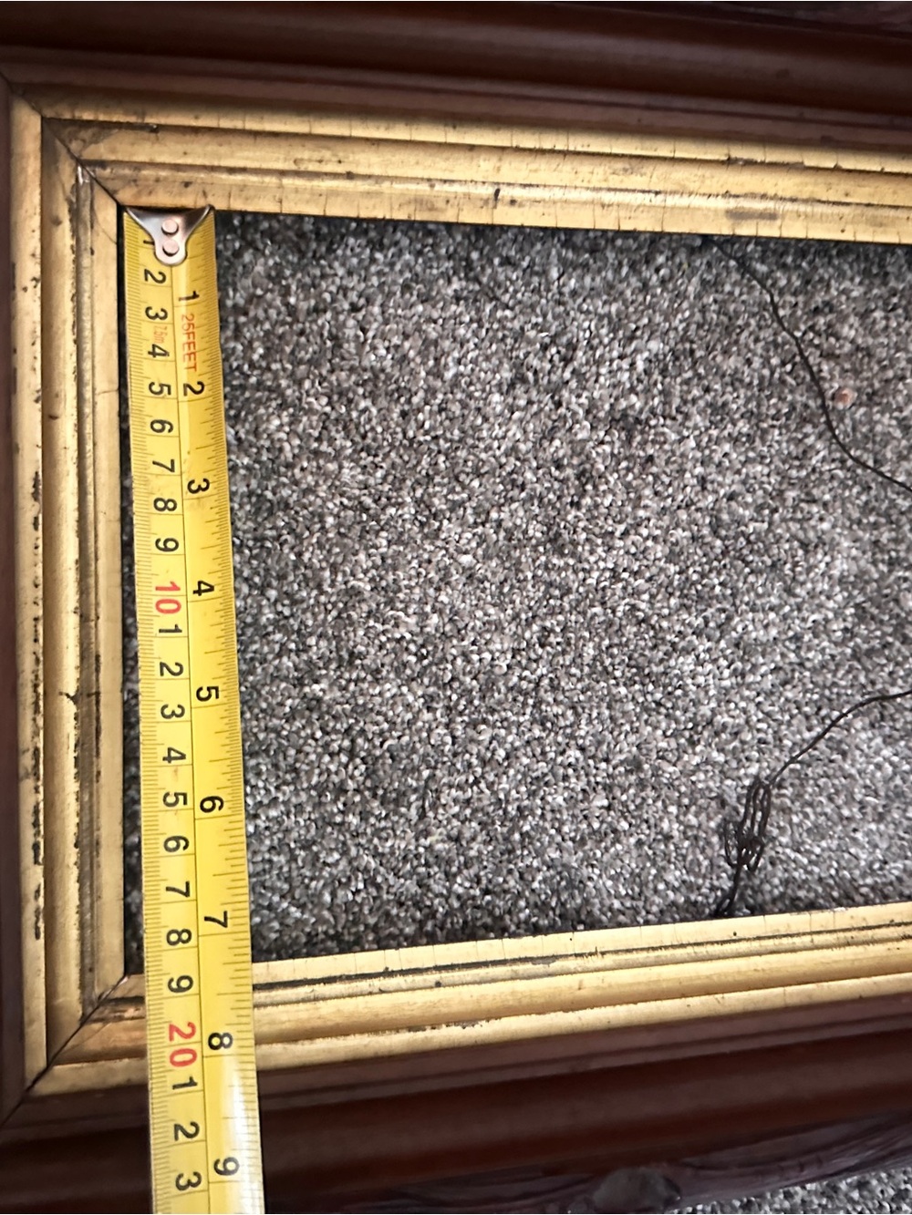 Vintage Victorian 8x10 wood frame with gold - Picture 3 of 8
